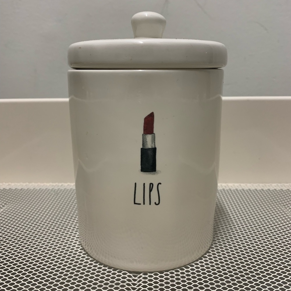 Rae Dunn Lips Canister